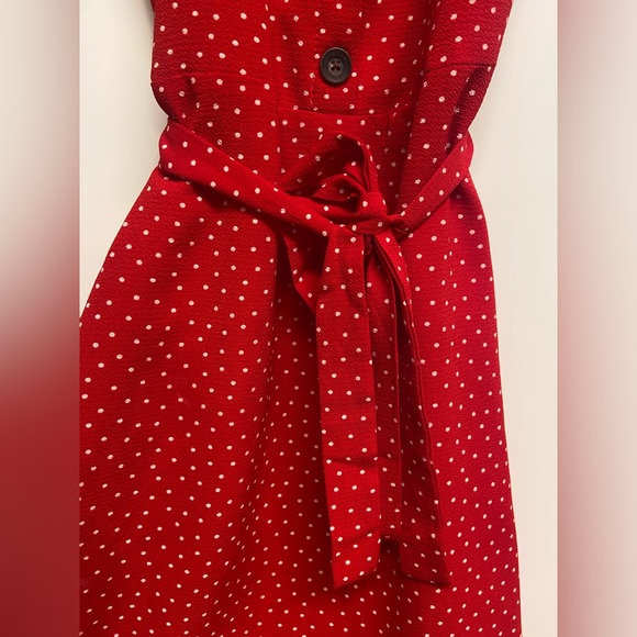 Women’s Red Polka Dot Dress - Picture 3 of 10